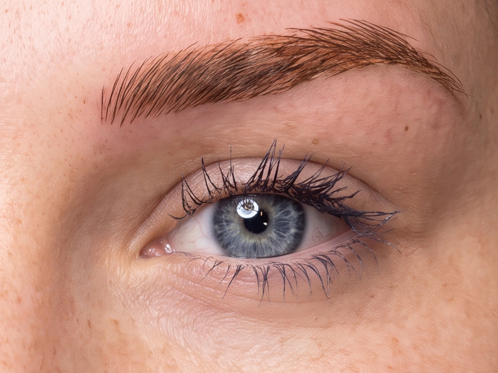 Nano brows healed result