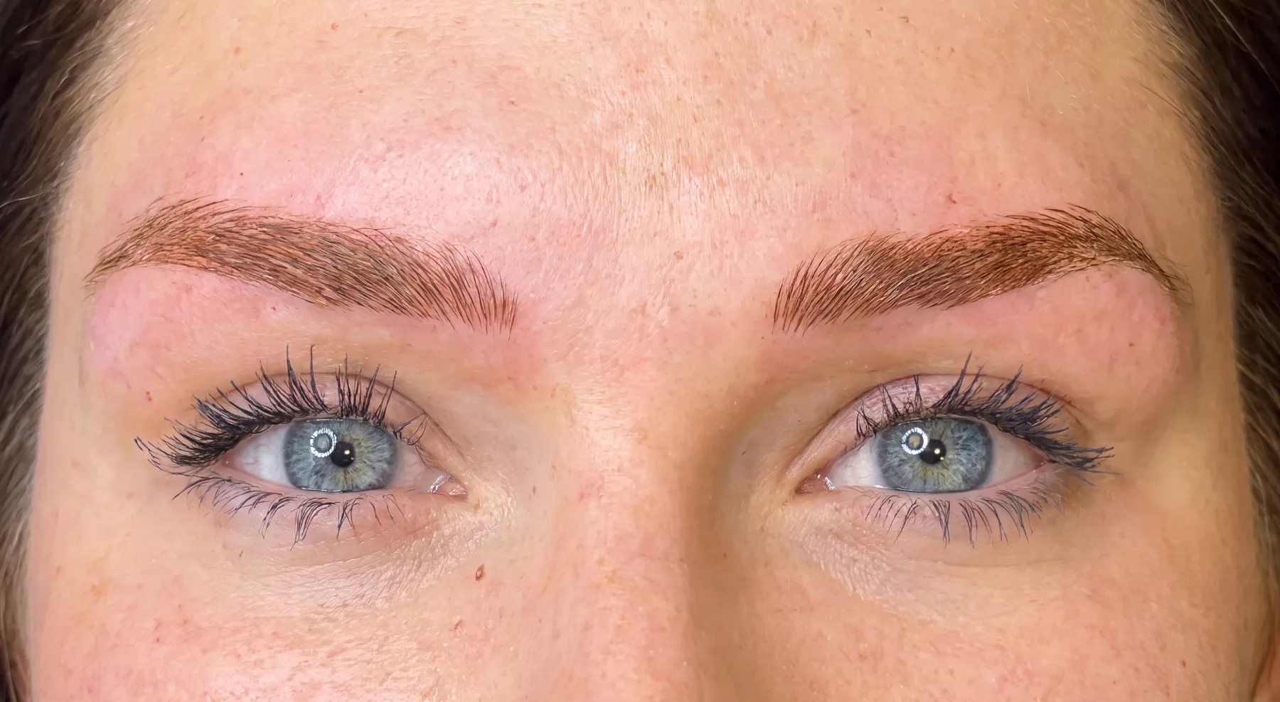 Nano brows healed at eight weeks