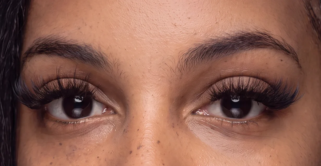 Brows before ombré treatment